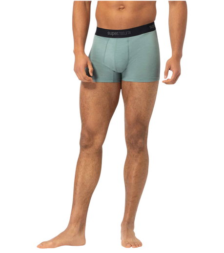 super natural Boxershorts Tundra 175 - Merino wool - Chinois green men's underwear - 1 piece
