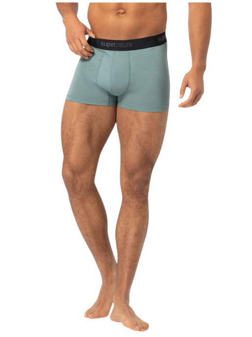 super natural Boxershort Tundra 175 - Merinowolle - Unterwäsche Chinois grün Herren - 2 Stück