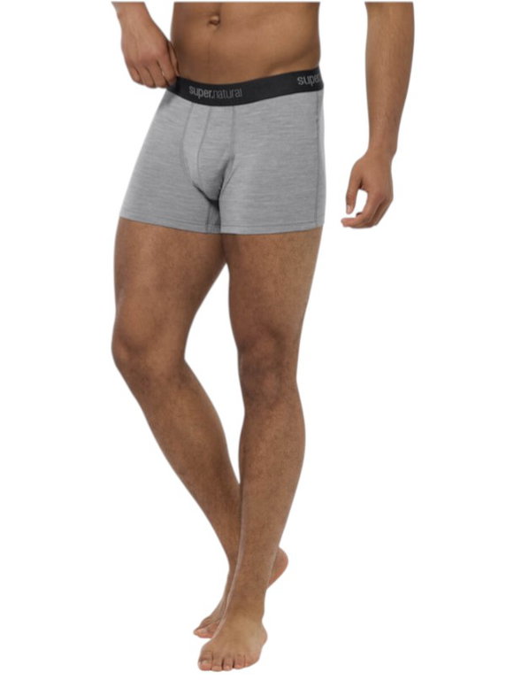 super natural Boxershort Tundra 175 - Merinowolle - Unterwäsche grau Herren - 2 Stück