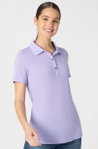 super natural Freizeit-Polo Sporty (Merino-Mix) lavender Damen