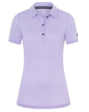 super natural Leisure Polo Sporty (Merino-Mix) lavender Women