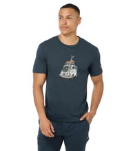 super natural leisure T-shirt Carski Tee (Merino mix) dark blue men's
