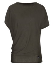 super natural Sport/Leisure Shirt Yoga Loose Tee Oak Brown Green Ladies