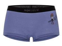 super natural Funktionsunterwäsche Hot Pants Hipsy Hipster (Merinowolle) violett/blau Damen