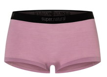 super natural bielizna funkcyjna Hot Pants Tundra 175 Boyfriend Hipster (wełna merino) różowy mauve damski