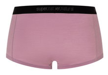 super natural bielizna funkcyjna Hot Pants Tundra 175 Boyfriend Hipster (wełna merino) różowy mauve damski