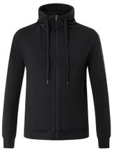 super natural Bluza z kapturem Everyday Hoodie (Mieszanka Merino) czarna Mężczyźni