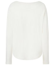super natural Long Sleeve Shirt Everyday Crew (Merino Mix) white Ladies