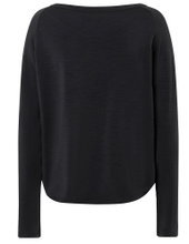 super natural Langarmshirt Everyday Crew (Merino-Mix) schwarz Damen