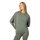 super natural Yoga-Langarmshirt Kula Top (Merinowolle) eucalyptusgrün Damen