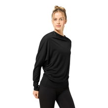 super natural Yoga Long Sleeve Shirt Loose (high wearing comfort) black ladies