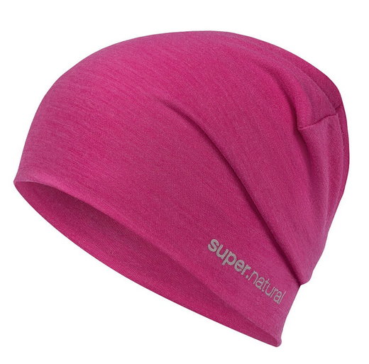 super natural Mütze Everyday Beanie (Merino-Mix) fuchsia - 1 Stück