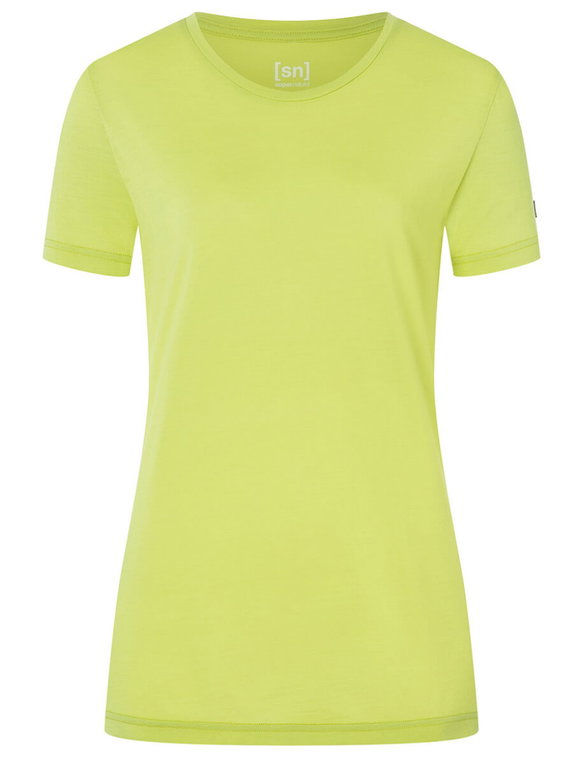 super natural Sport-/Freizeitshirt The Essential Tee limegrün Damen