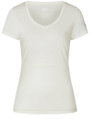 super natural Funktionsunterwäsche Kurzarmshirt V-Neck Sierra 140 Tee (Merino-Mix) weiss Damen