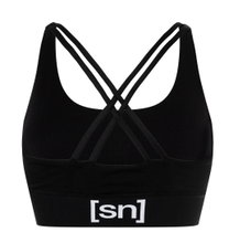 super natural Funktionsunterwäsche Sport-Bra Super Top (angenehmer Tragekomfort) schwarz Damen