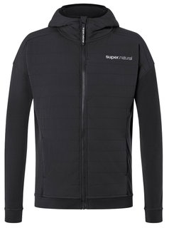 super natural Funktions-Steppjacke Warm Up Aloof Jacket (Merinowolle) schwarz Herren
