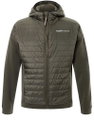 super natural Funktions-Steppjacke Warm Up Aloof Jacket (Merinowolle) braun/grün Herren