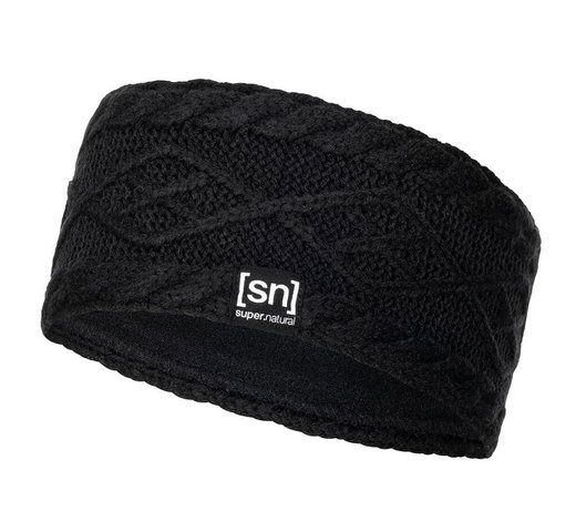 super natural Stirnband Knit (angenehmes Tragegefühl) schwarz Damen - 1 Stück