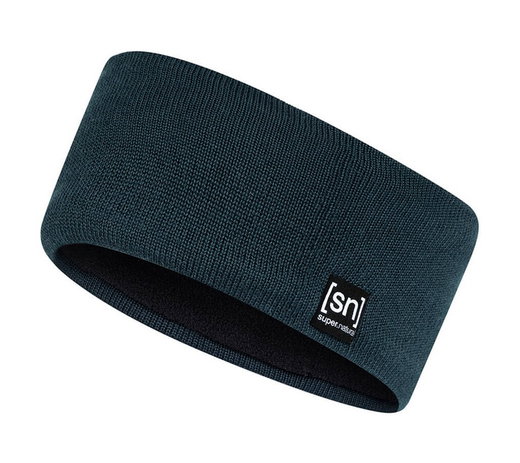 super natural Stirnband Riffler (angenehmer Tragekomfort durch Merinowolle) blau - 1 Stück
