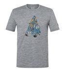 super natural Freizeit-Tshirt Carsurf Tee (Merino-Mix) grau Herren