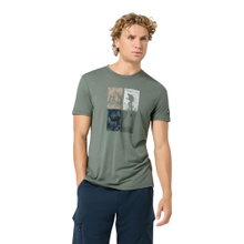 super natural Wander-/Freizeit Tshirt Go Hiking Tee (Merino-Mix) eucalyptusgrün Herren