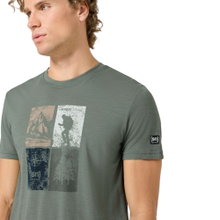 super natural Wander-/Freizeit Tshirt Go Hiking Tee (Merino-Mix) eucalyptusgrün Herren