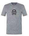 super natural T-shirt Freizeit Gogeanie (Merino-Mix) szary melange męski