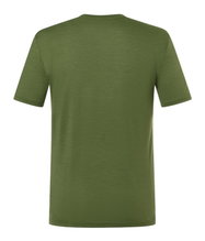 super natural Wander-/Freizeit Tshirt Graphic Hiking - Merinowollmix - olivegrün Herren