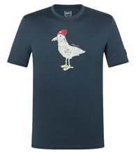 super natural Freizeit-Tshirt Johnny Tee (Merino-Mix) dunkelblau Herren