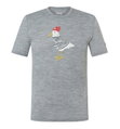 super natural Freizeit-Tshirt Johnny Tee (Merino-Mix) grau Herren