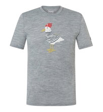 super natural Freizeit-Tshirt Johnny Tee (Merino-Mix) grau Herren