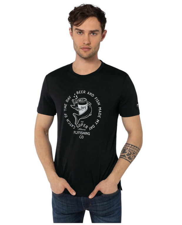 super natural Freizeit-Tshirt Juhos Finest Tee - schwarz Herren