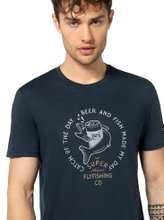 super natural Leisure T-shirt Juhos Finest Tee - dark blue/grey Men's