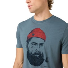 super natural Wander-/Freizeit Tshirt Sailor Tee (Merino-Mix) stormblau/dunkelblau Herren