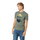 super natural hiking/leisure T-shirt Sailor Tee (Merino mix) eucalyptus green/dark blue men's