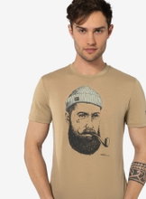 super natural Koszulka turystyczna/rekreacyjna Sailor Tee (Mieszanka Merino) piaskowy brąz Mężczyźni