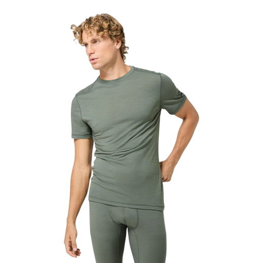 super natural Funktionsunterwäsche Tshirt Sierra140 Tee (Merino-Mix, Feuchtigkeitstransport) eucalyptusgrün Herren