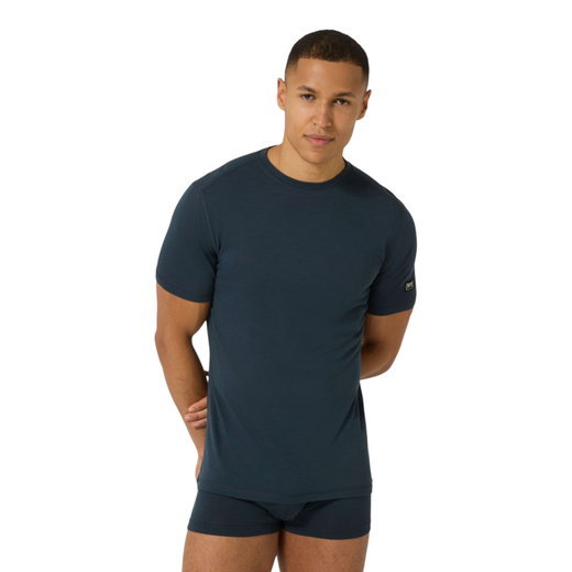 super natural Funktionsunterwäsche Tshirt Sierra140 Tee (Merino-Mix, Feuchtigkeitstransport) dunkelblau Herren