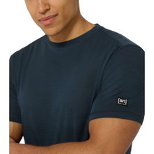 super natural bielizna funkcyjna T-shirt Sierra140 Tee (mieszanka merino, transport wilgoci) ciemnoniebieski mężczyźni