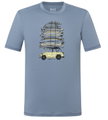 super natural Freizeit-Tshirt Surf Trip Tee - stonegrau/blau Herren