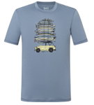 super natural Freizeit-Tshirt Surf Trip Tee - stonegrau/blau Herren