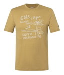 super natural Freizeit-Tshirt Wood Cote D'Azur Tee (Merino-Mix) gelb Herren