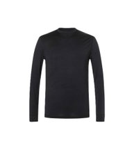 super natural Unterwäsche Langarmshirt Bio Base (Merino-Mix) schwarz Herren