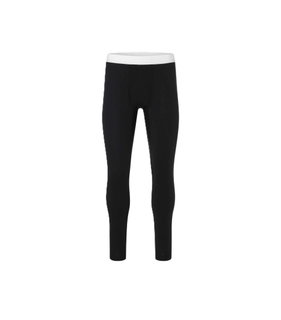 super natural underwear base layer tights (merino mix) black men's
