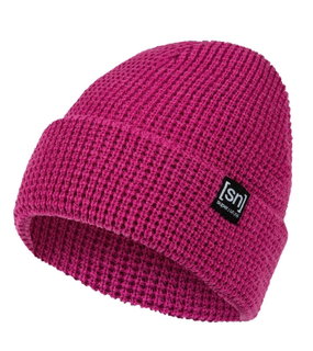 super natural winter hat city beanie (merino wool, ideal thermoregulation) fuchsia - 1 piece