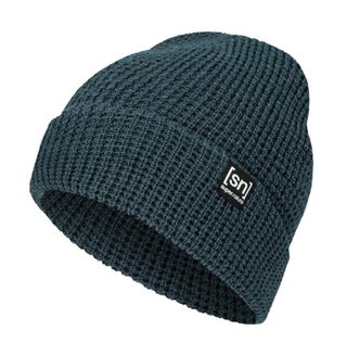 super natural winter hat city beanie (merino wool, ideal thermal regulation) blue - 1 piece