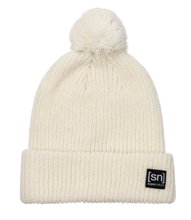 super natural winter hat pom beanie with pom pom white ladies - 1 piece