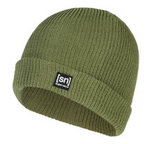 super natural Wintermütze Merino Basic Beanie (Merinowolle, idealer Wärmeschutz) grün - 1 Stück