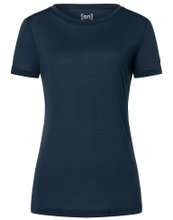super natural Sport-/Freizeitshirt The Essential Tee Blueberry blau Damen