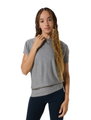 super natural Sport-/Freizeitshirt Yoga Loose Bio Tee Blueberry grau Damen